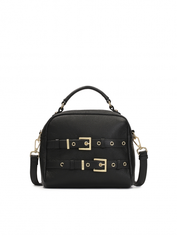 Bolso con asa y correa decorada con hebillas NASIRA