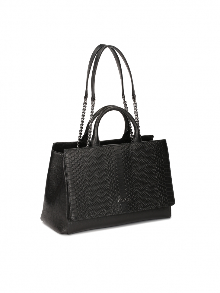 Bolso negro con una forma inusual ROSE