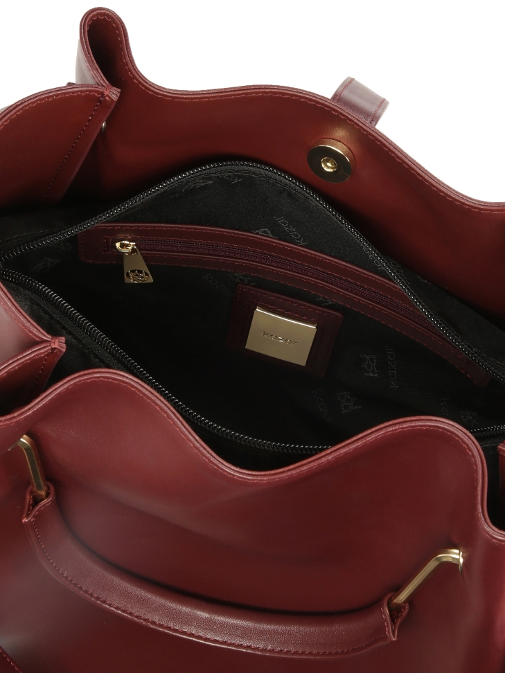 Bolso granate con bolsillo extraíble ALEXANDRIA