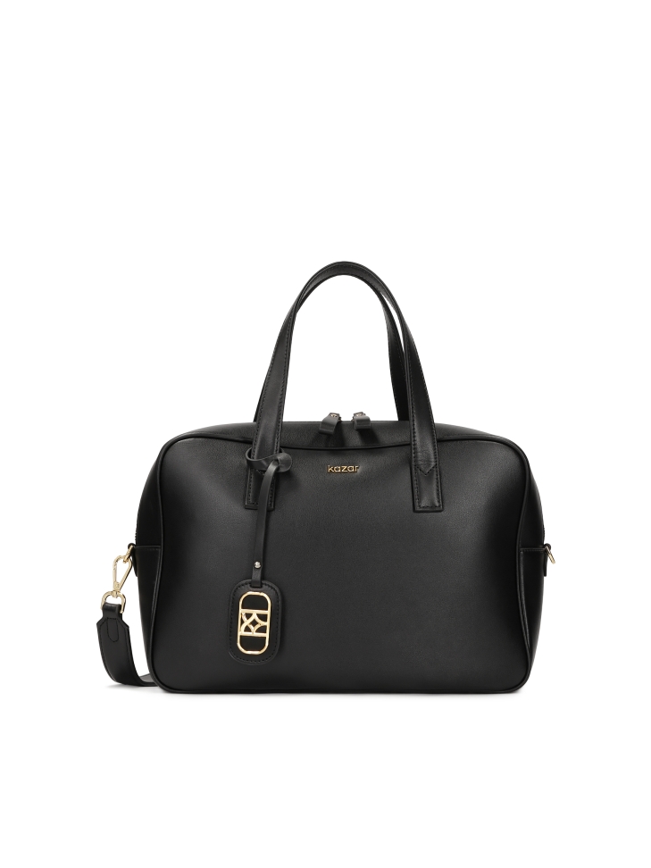 Bolso de piel con forma geométrica SILE