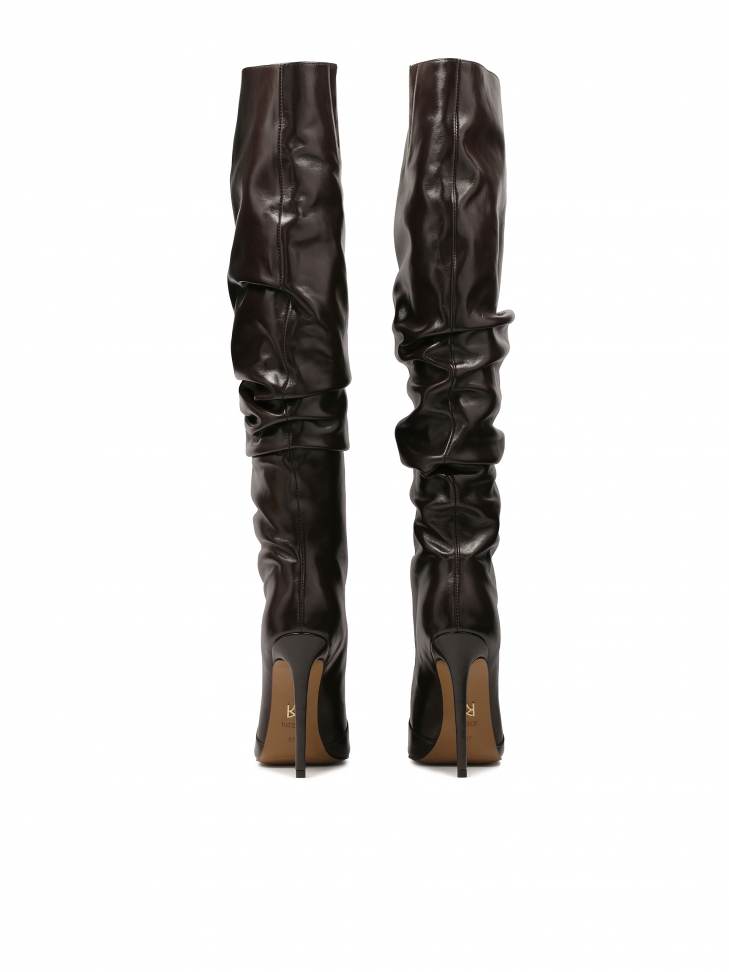 Botas marrones altas por encima de la rodilla AIFE
