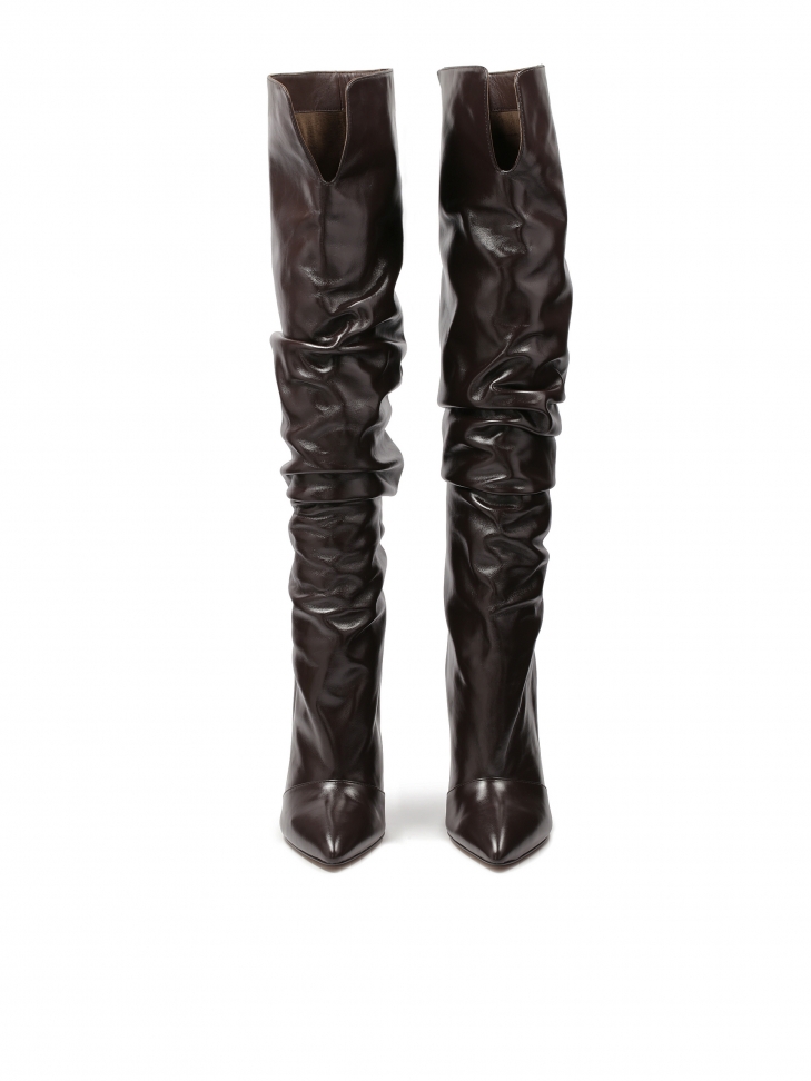 Botas marrones altas por encima de la rodilla AIFE