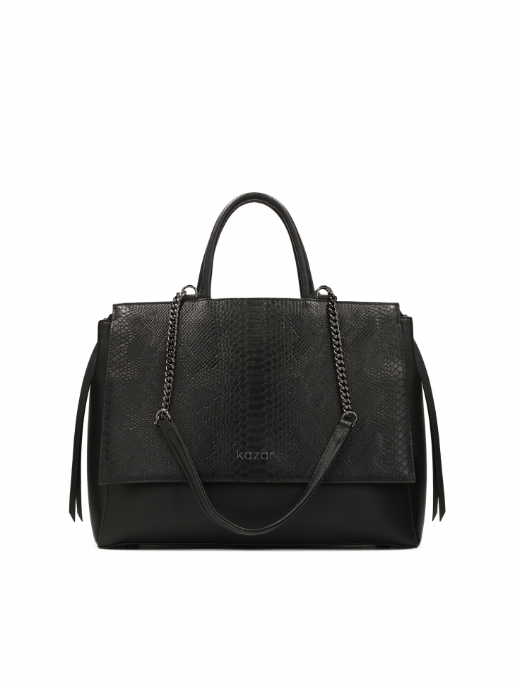 Bolso de forma única con diseño en relieve NOOR