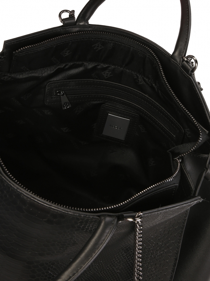 Bolso de forma única con diseño en relieve NOOR