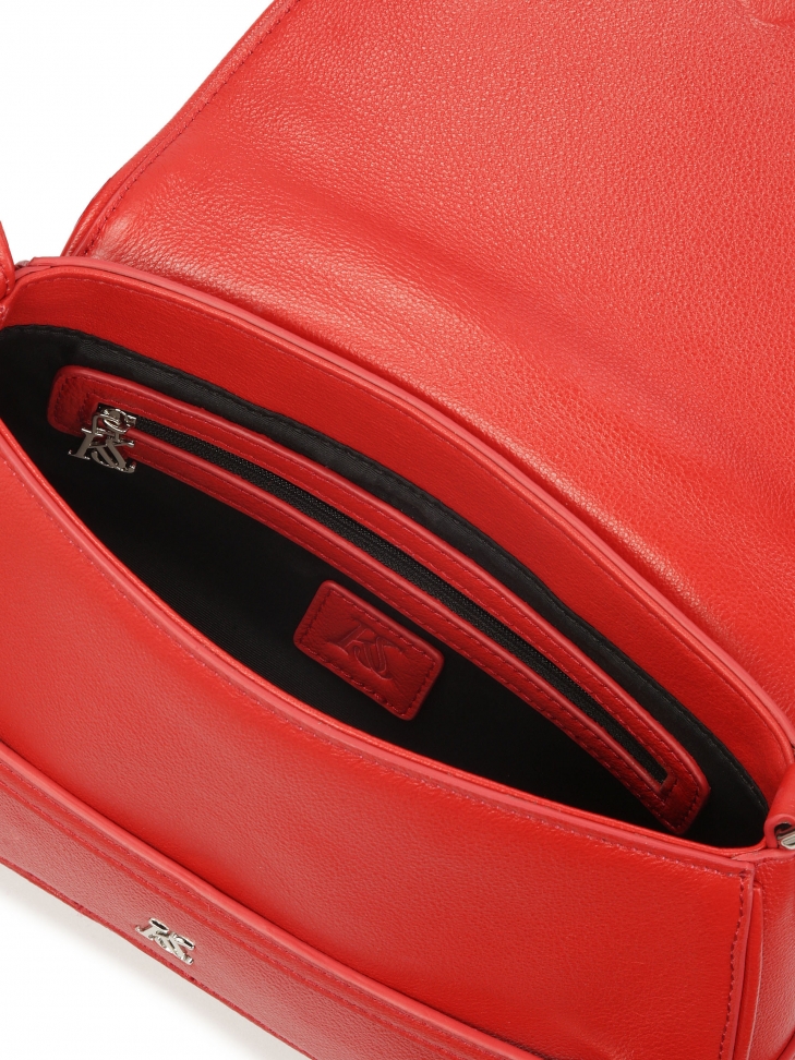 Bolso rojo con una forma única KS LUNE