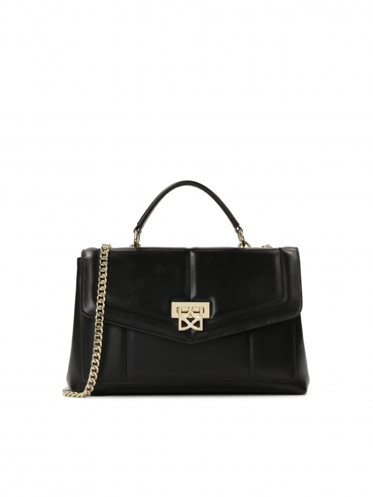 Bolso negro con cadena deslizante HALLIE
