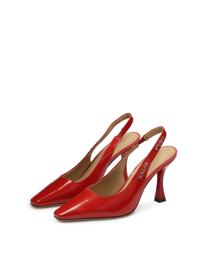 Bailarinas rojas con tacón de aguja KS DIANE