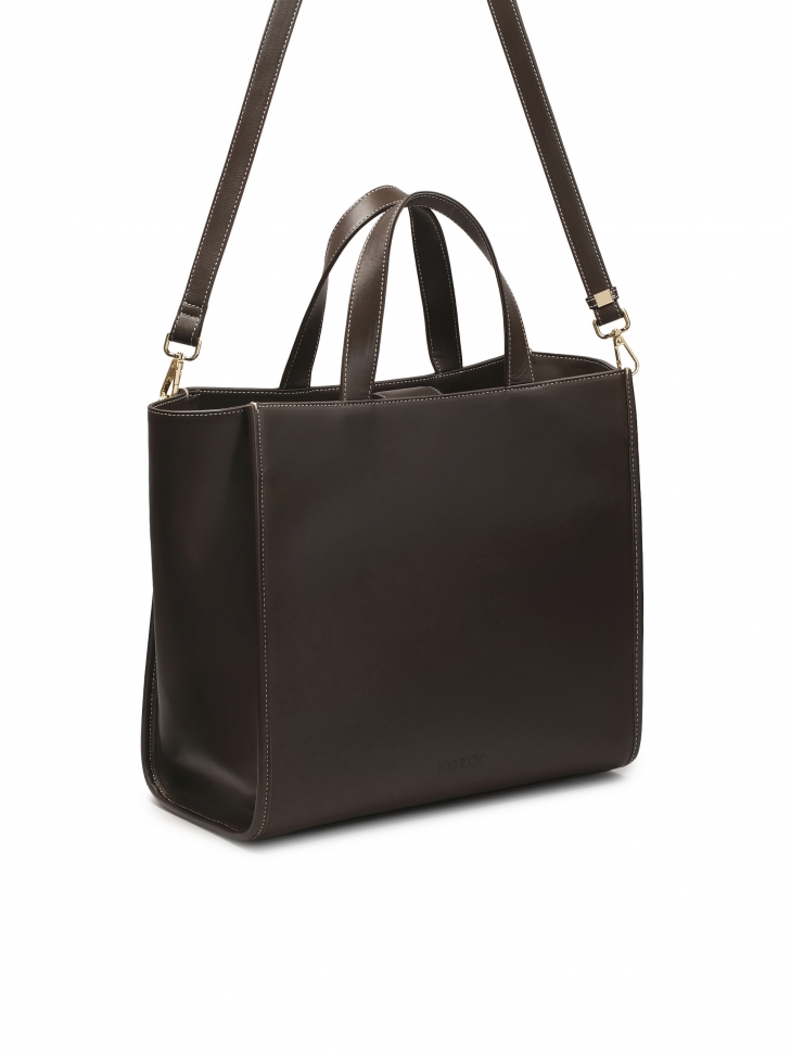 Bolso minimalista marrón  DEBI