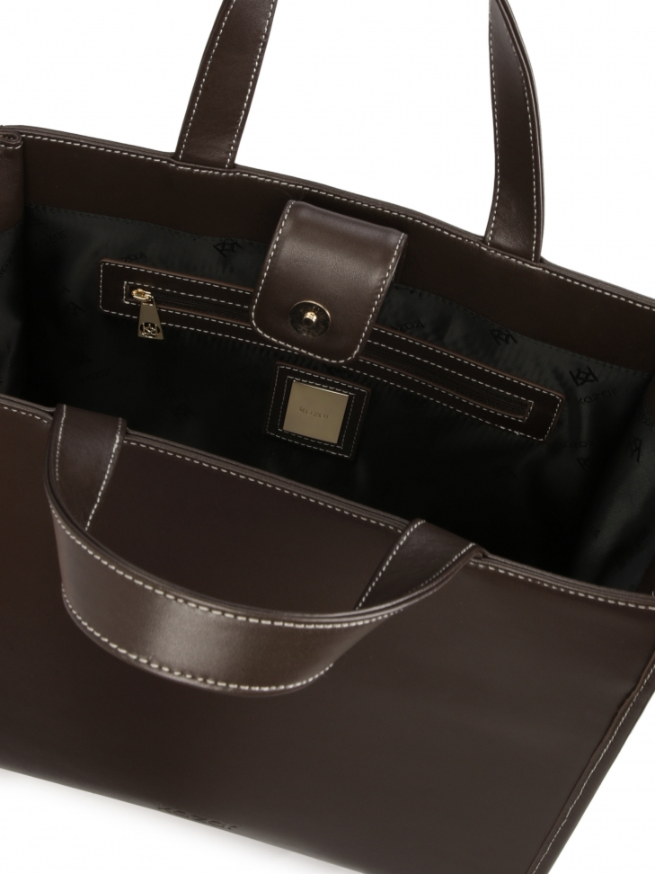 Bolso minimalista marrón  DEBI