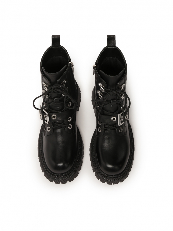 Botas de piel con suela gruesa ZOLIA