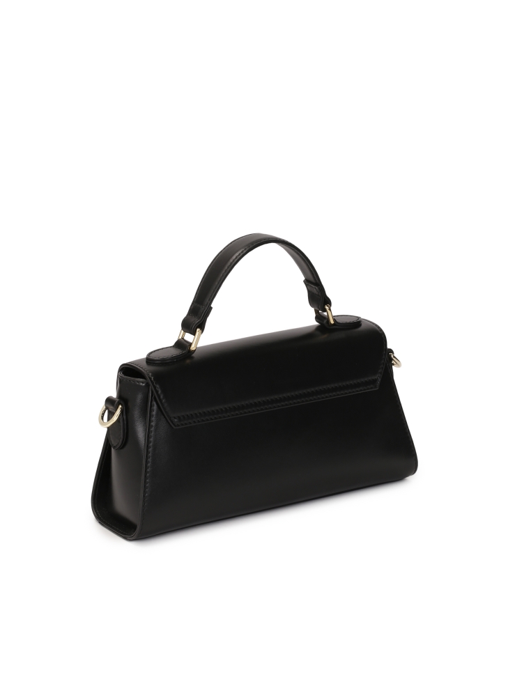 Elegante bolso negro con asa MELIA