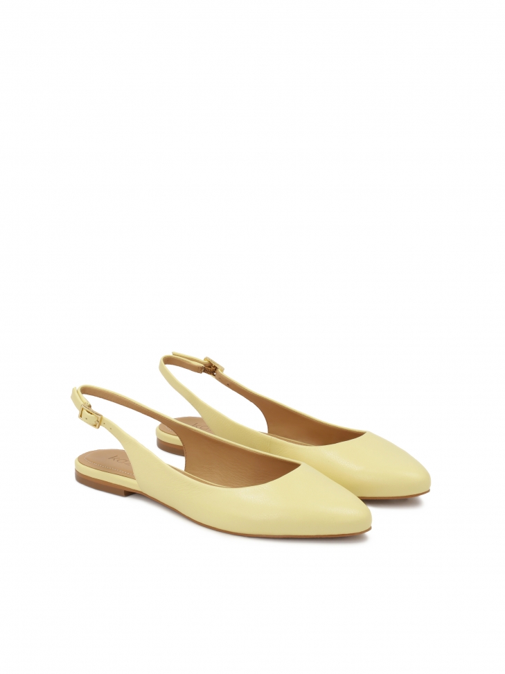 Bailarinas amarillas con tacón abierto BLAIRE