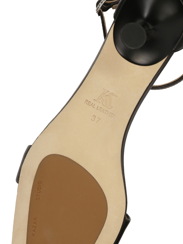 Sandalias negras con tacón KS JAVELIN