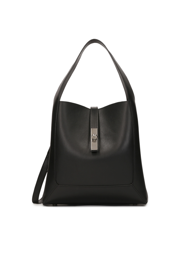 Elegante bolso de piel negro LAURIE