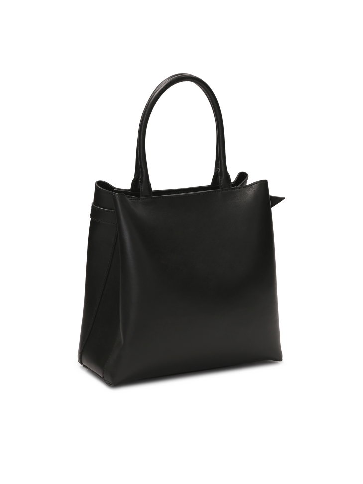 Elegante bolso negro con correa LAURIE