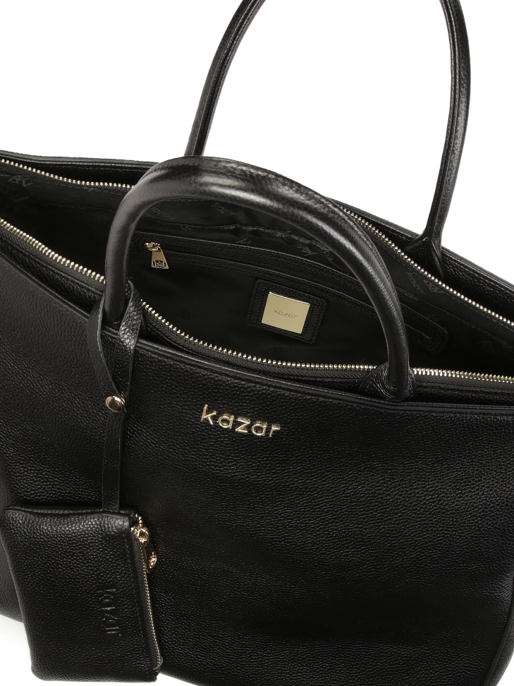 Amplio bolso de piel con bolsa ENA