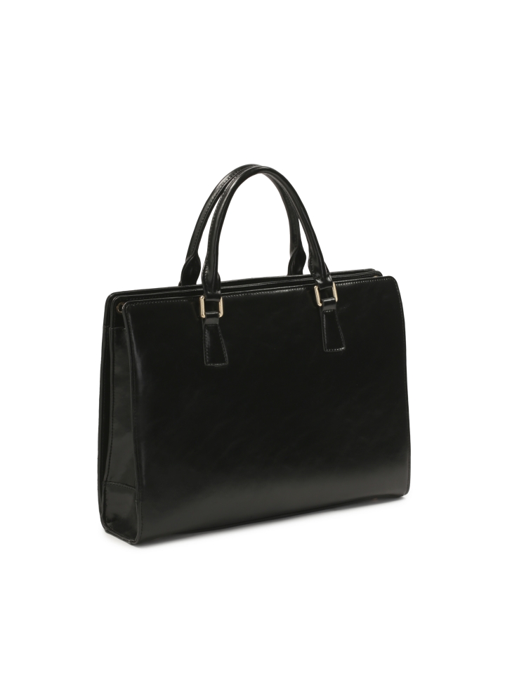 Bolsa rígida grande con diseño en relieve CYNTIA