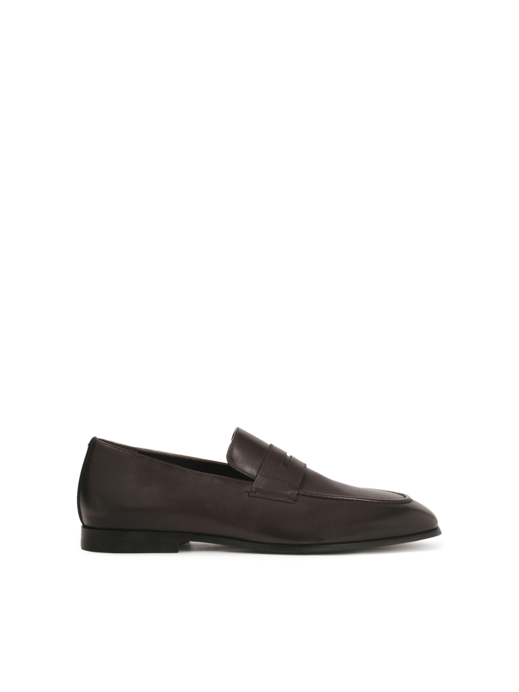 Mocasines de piel marrón oscuro DORIANO