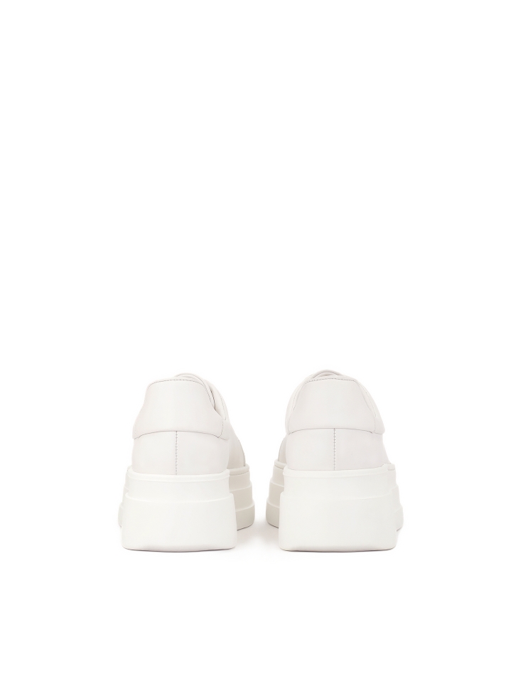 Zapatillas de cuero blanco con suela gruesa NERIS