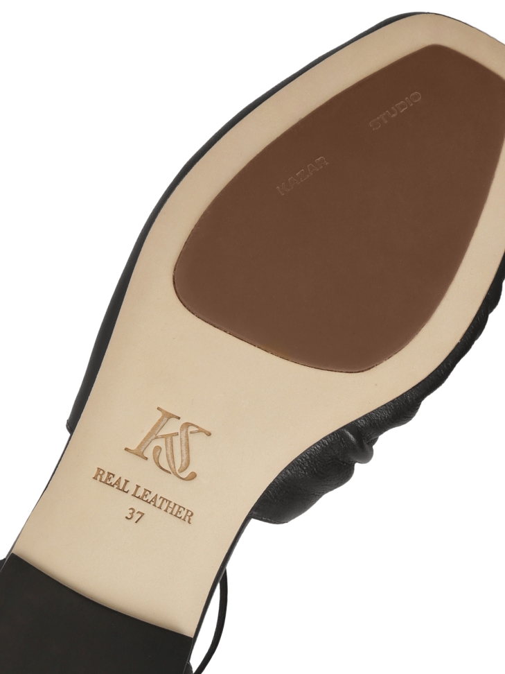 Bailarinas negras con empeine abierto KS SOLEIL