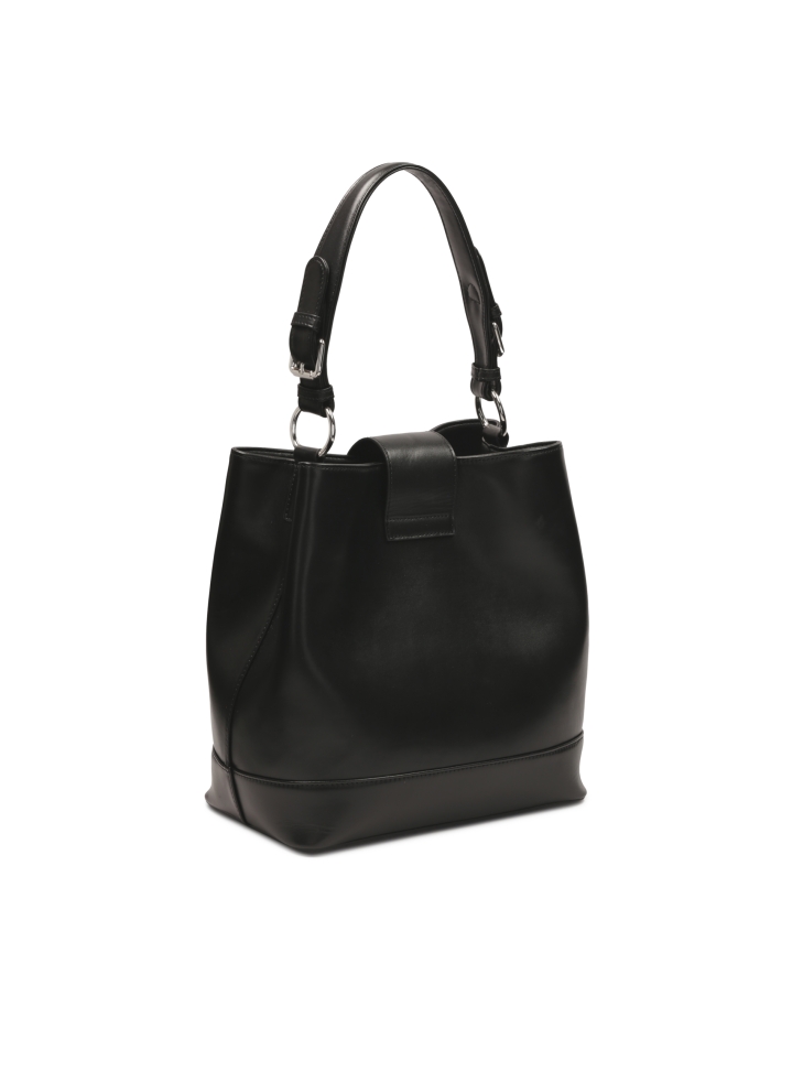 Bolso negro con cierre decorativo VICTORIA