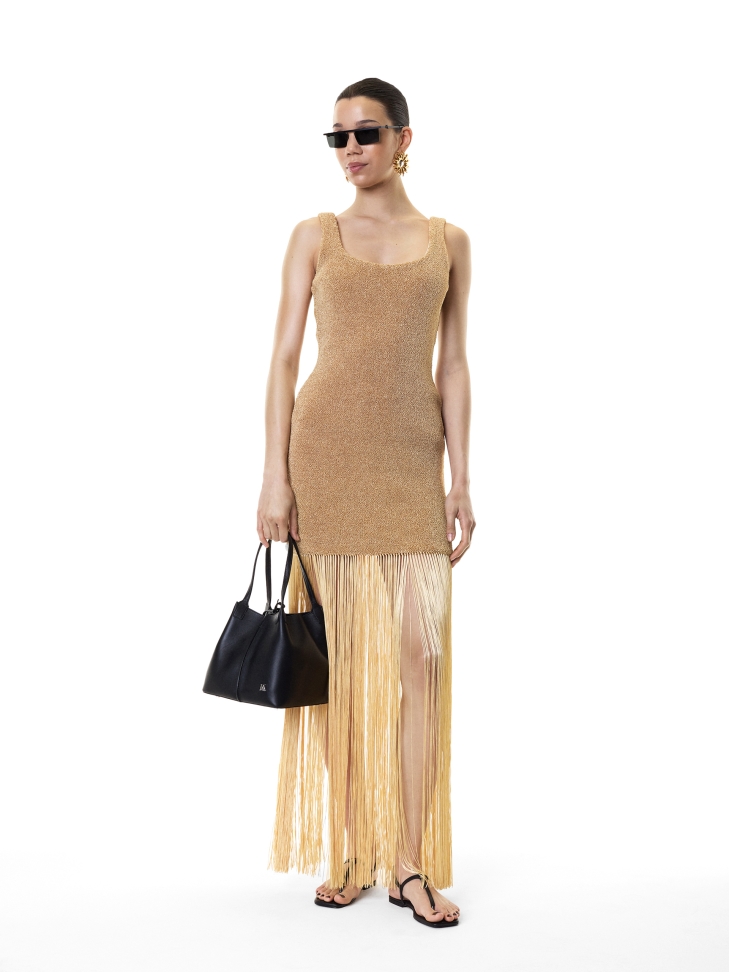 Sandalias de piel negra con puntera cuadrada KS MURIEL