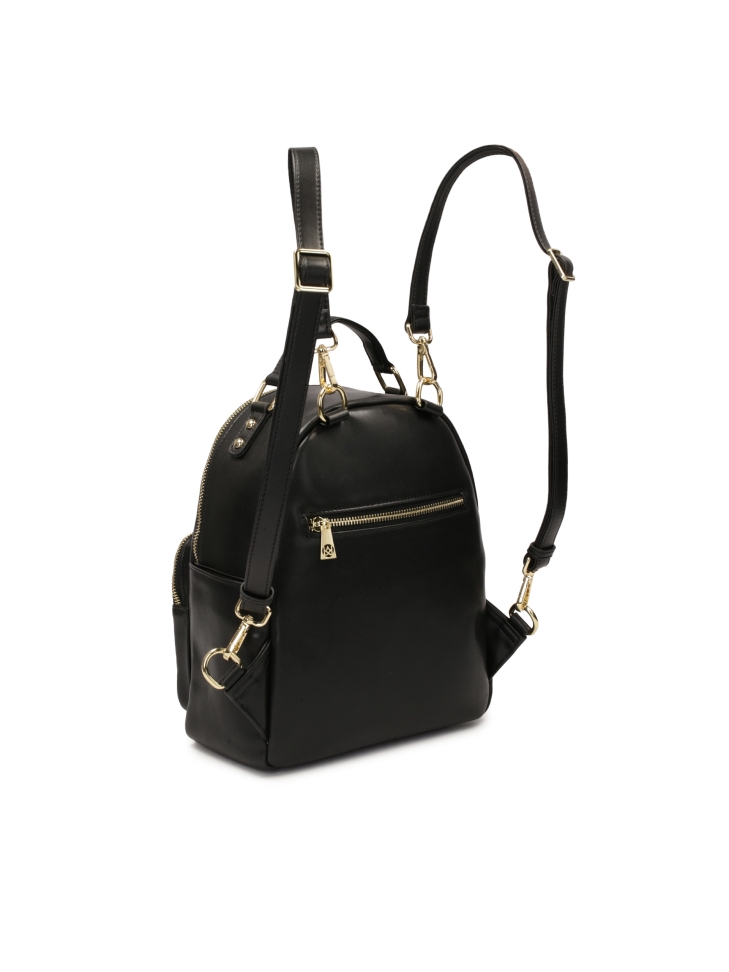 Mochila de piel con numerosos bolsillos DOT