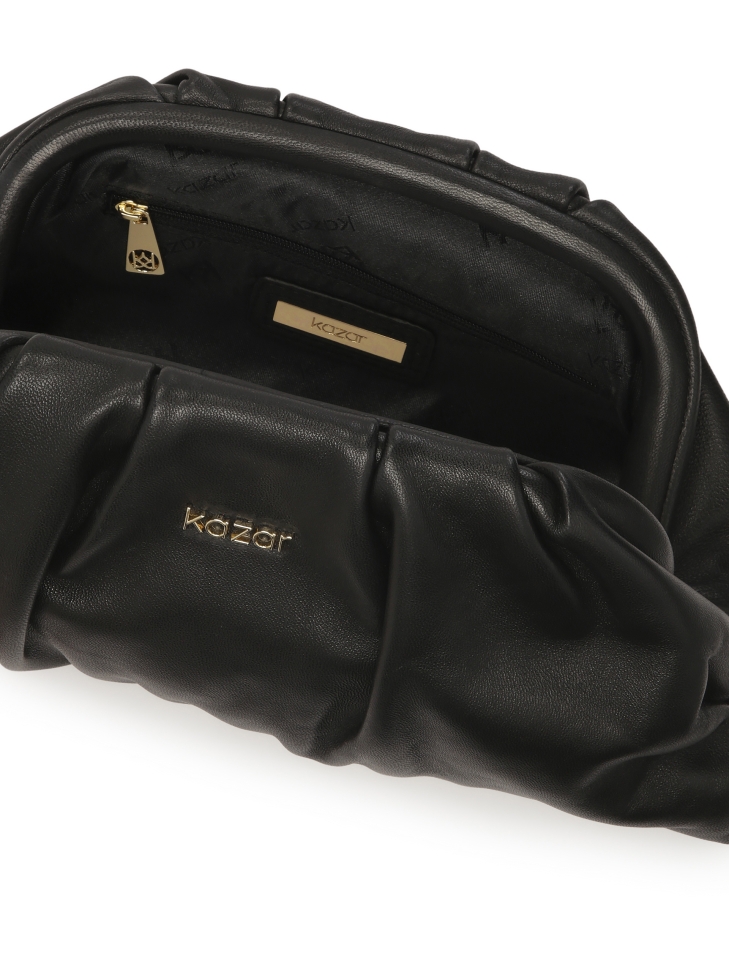 Bolso negro arrugado GLOW