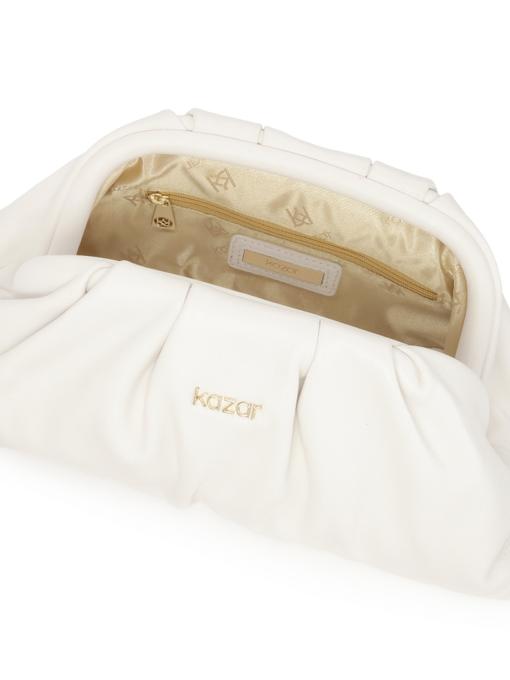 Bolso de piel blanco GLOW