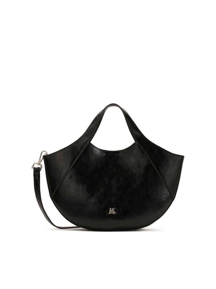 Bolso hobo redondeado de piel KS MELISE