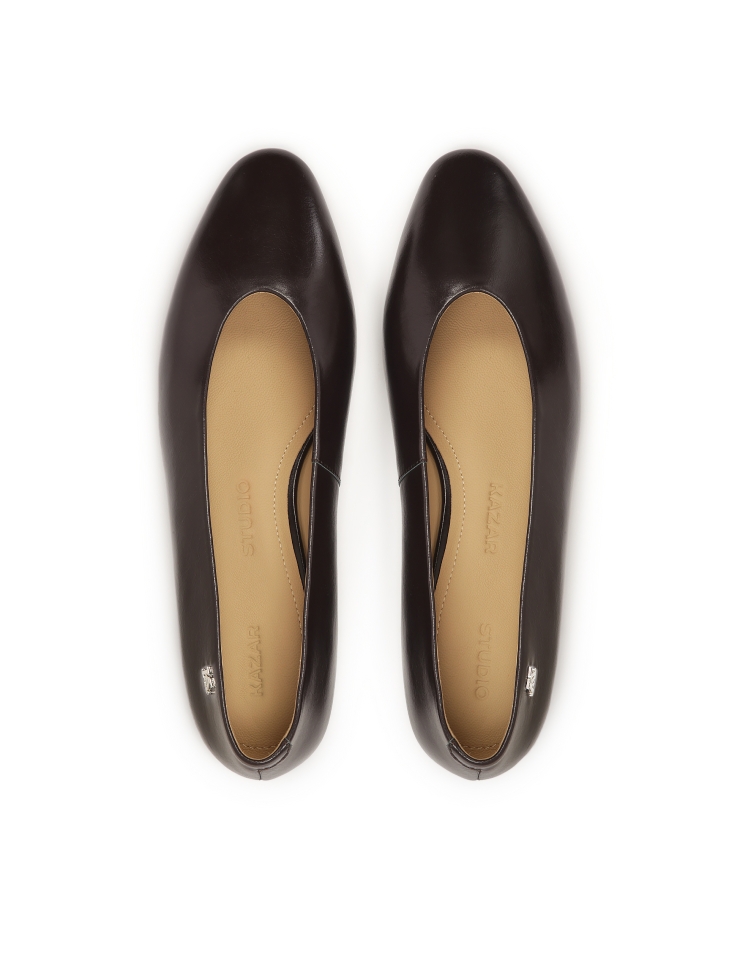 Bombas marrón oscuro con morro ligeramente redondeado  KS OTTILIE