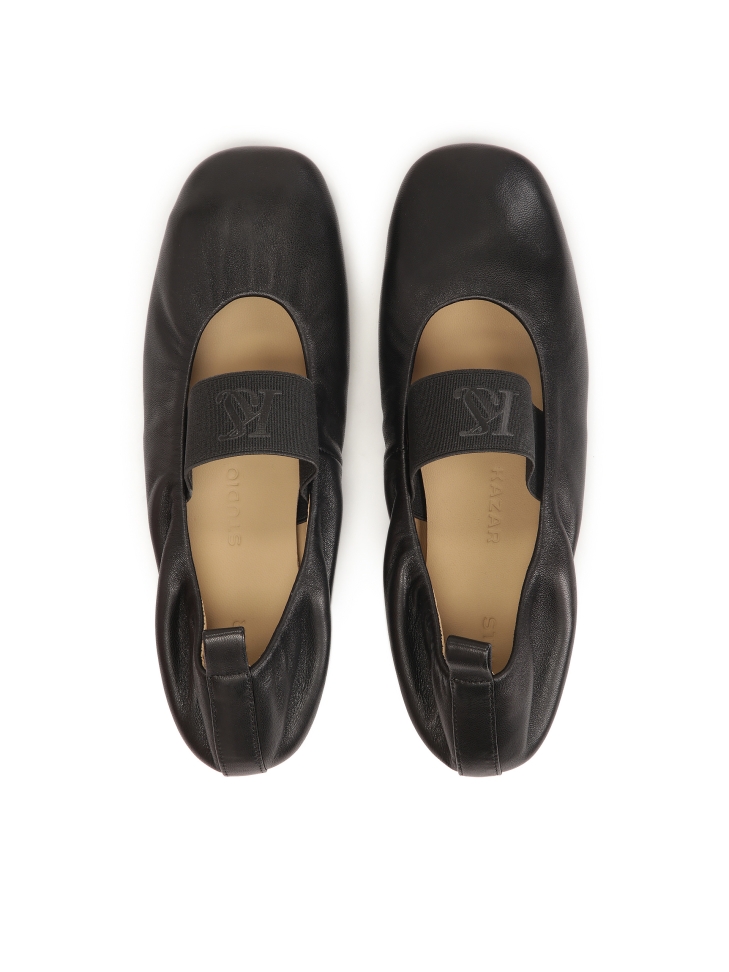 Bailarinas negras con tira elástica  KS AVRIL