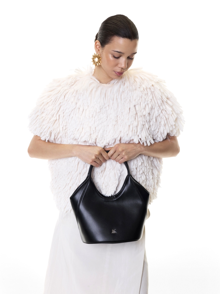 Bolso negro con dos asas KS OTTILE