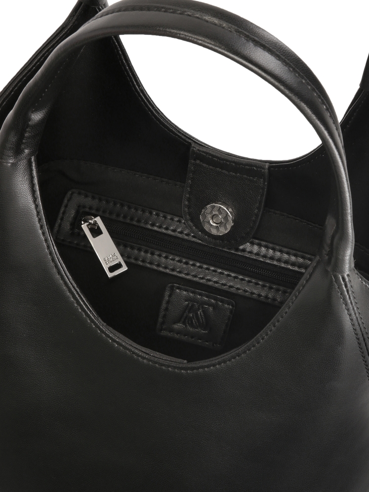 Bolso negro con dos asas KS OTTILE