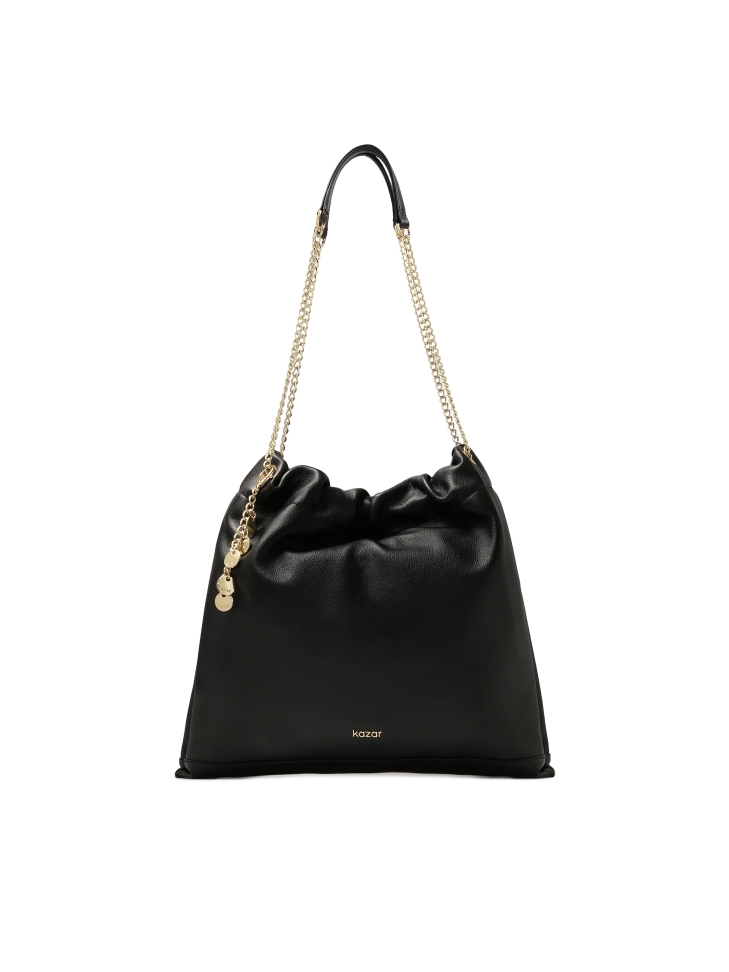 Bolso negro suelto con forma de bolsa HAIDIE