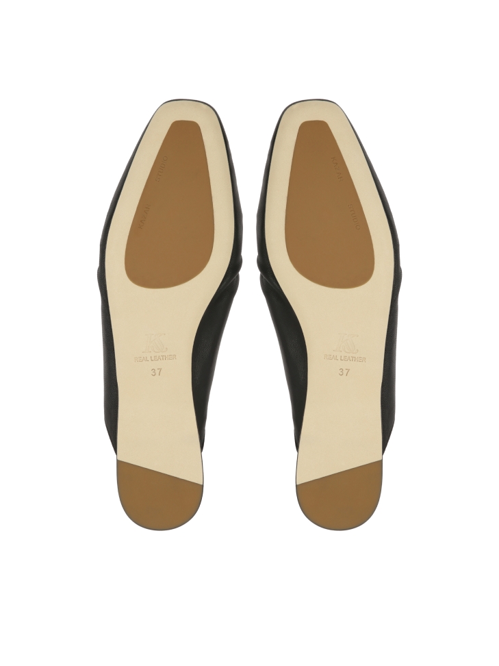 Toboganes negros con parte superior decorativa  KS LUCITA