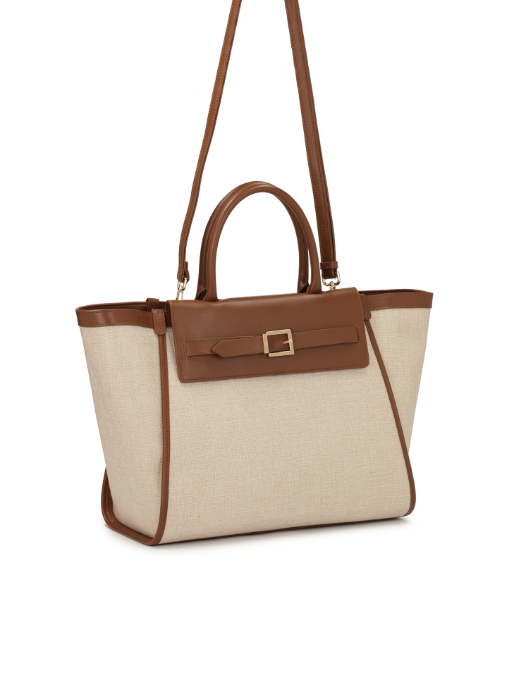 Bolsa de tela beige IRENE