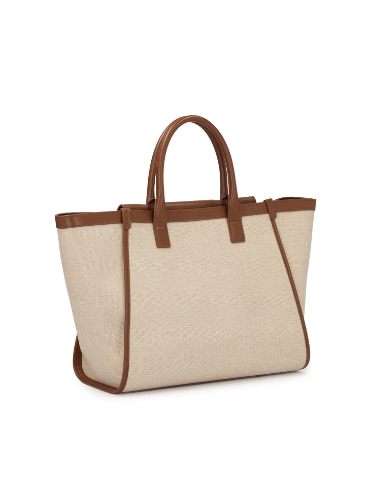 Bolsa de tela beige IRENE