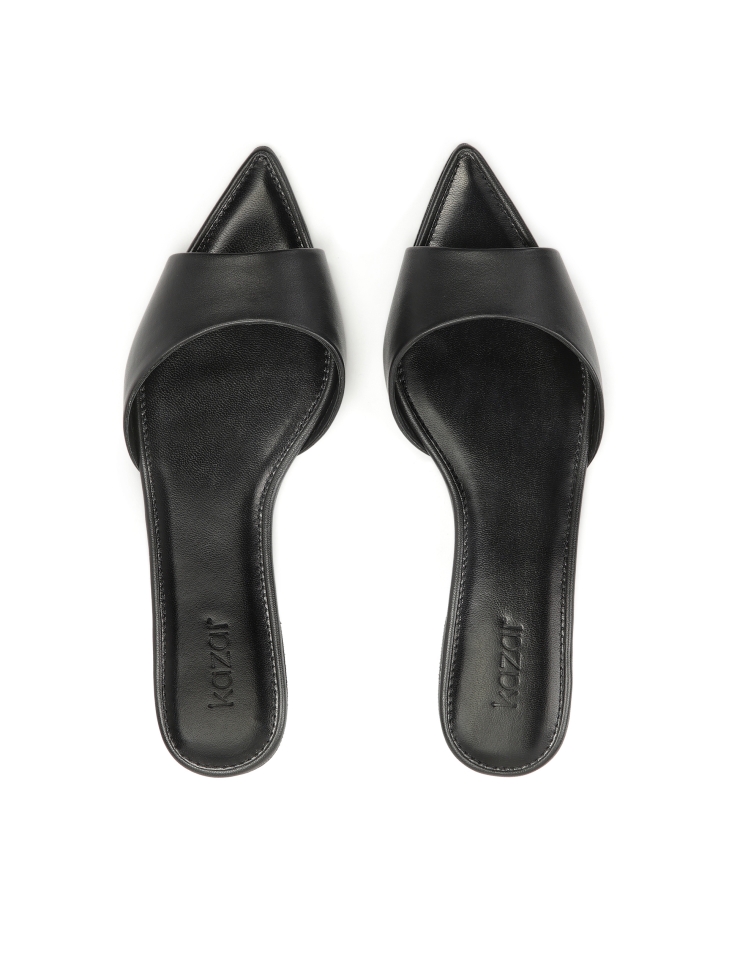 Correderas planas negras con nariz alargada FAWN