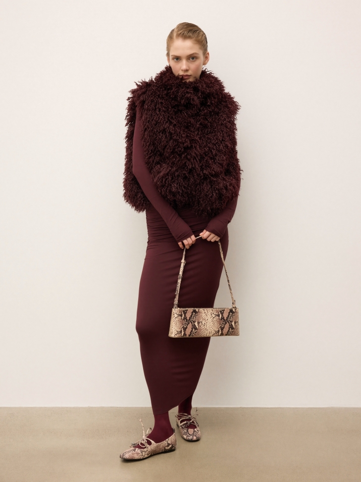 Bailarinas de doble lazo de piel repujada KS AVRIL