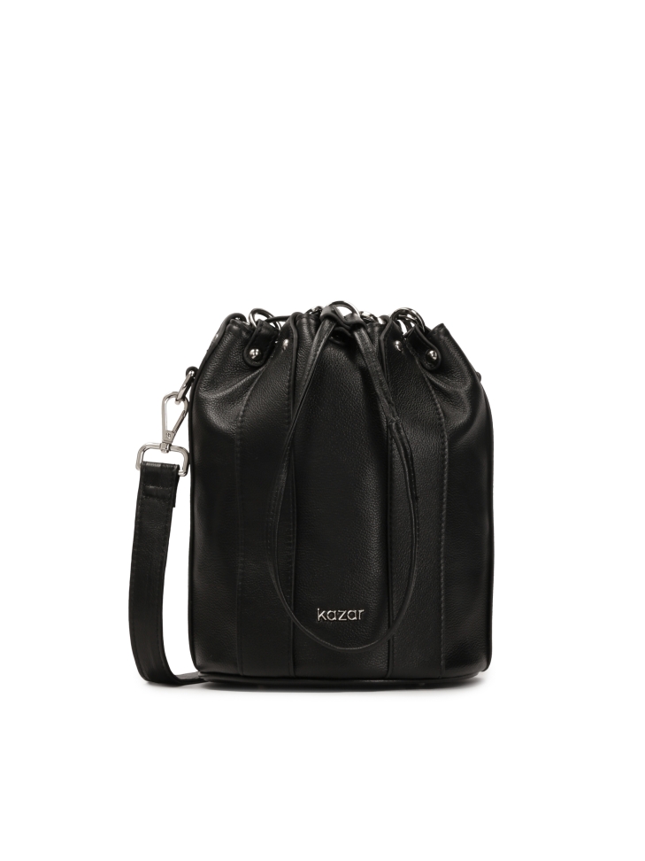 Bolso de cuero negro ROCK