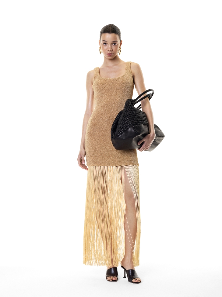 Bolso grande con un llamativo tejido  KS TISSER