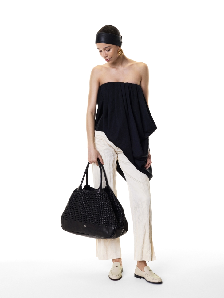 Bolso grande con un llamativo tejido  KS TISSER