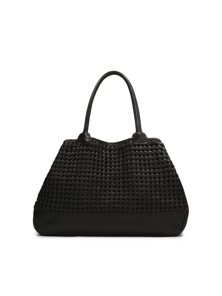 Bolso grande con un llamativo tejido  KS TISSER