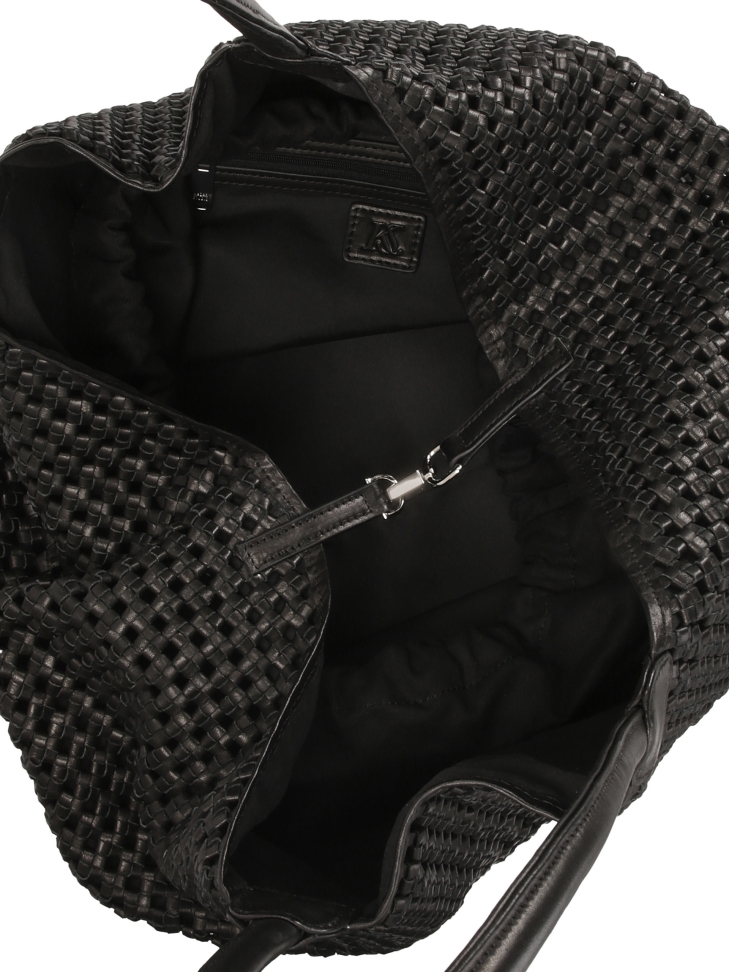 Bolso grande con un llamativo tejido  KS TISSER