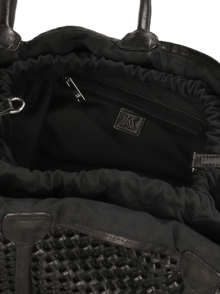 Bolso grande con un llamativo tejido  KS TISSER