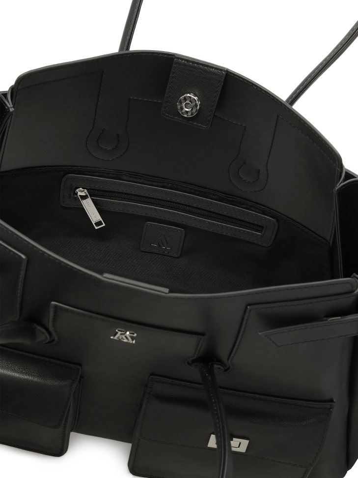 Bolso negro con asas largas  KS MALESE