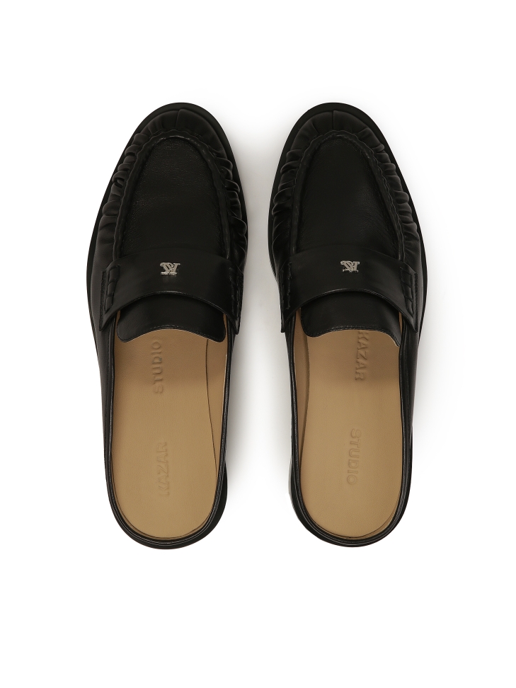 Mocasines negros estilo loafers KS OLZA