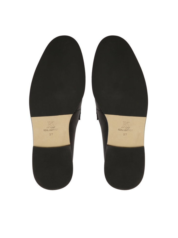 Mocasines negros estilo loafers KS OLZA