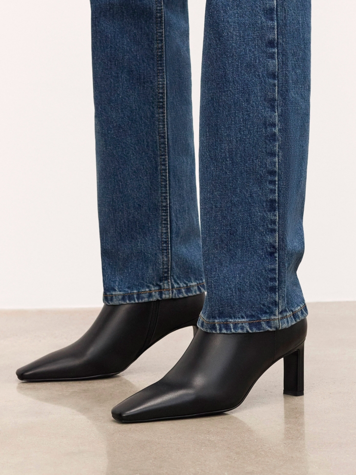 Botas de cuero con morro alargado LAURYN